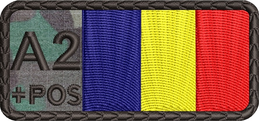 ECUSON GRUPA SANGUINA A2 POS TRICOLOR COMBAT